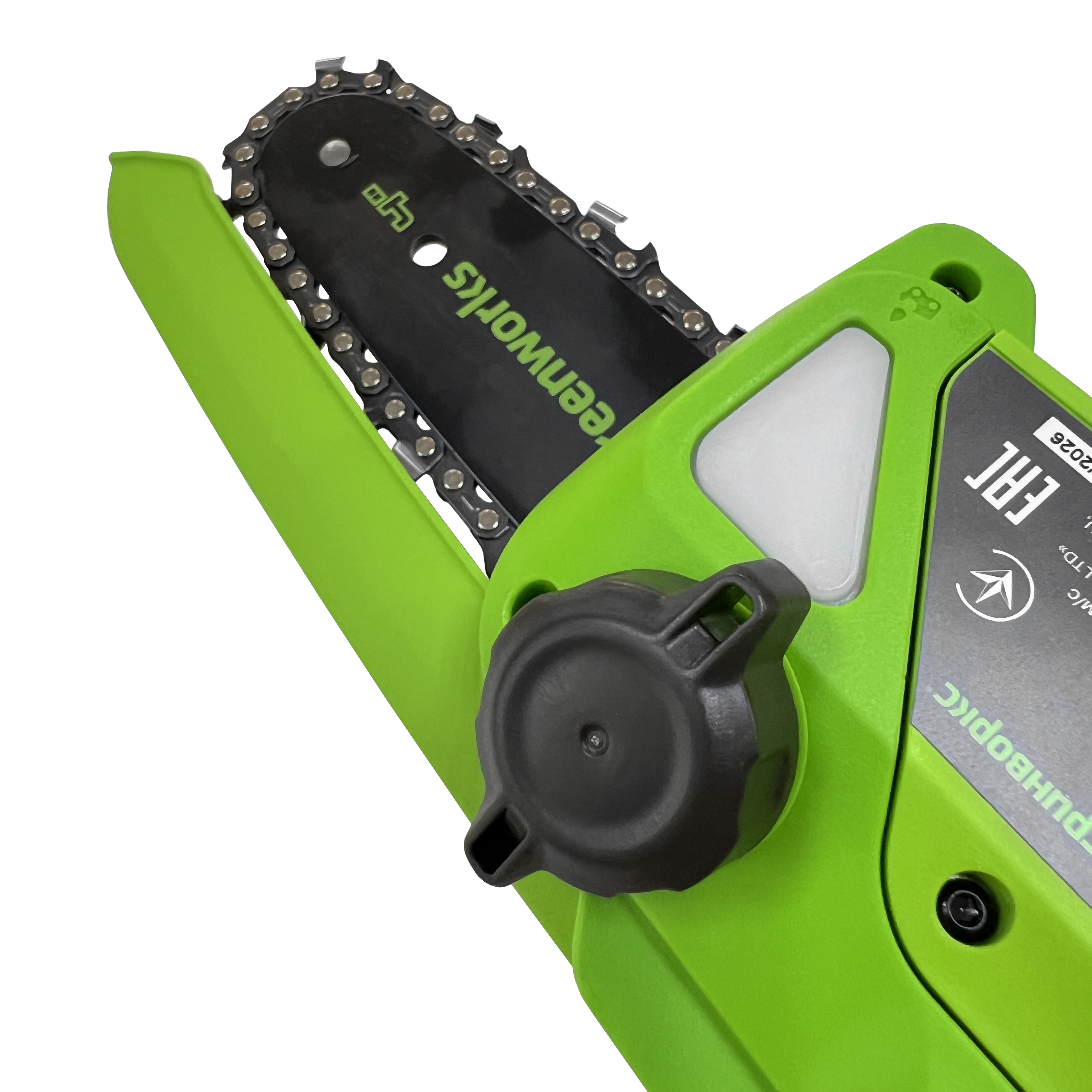 Мини-пила аккумуляторная цепная Greenworks 10 см 24V CS2410A с автоматической смазкой цепи, бесщёточная, без АКБ и ЗУ