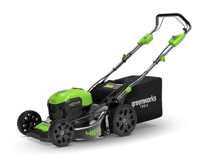 Газонокосилка аккумуляторная самоходная Greenworks 46 см 40V GD40LM46SPK5, бесщёточная, с АКБ на 5 А*ч и ЗУ