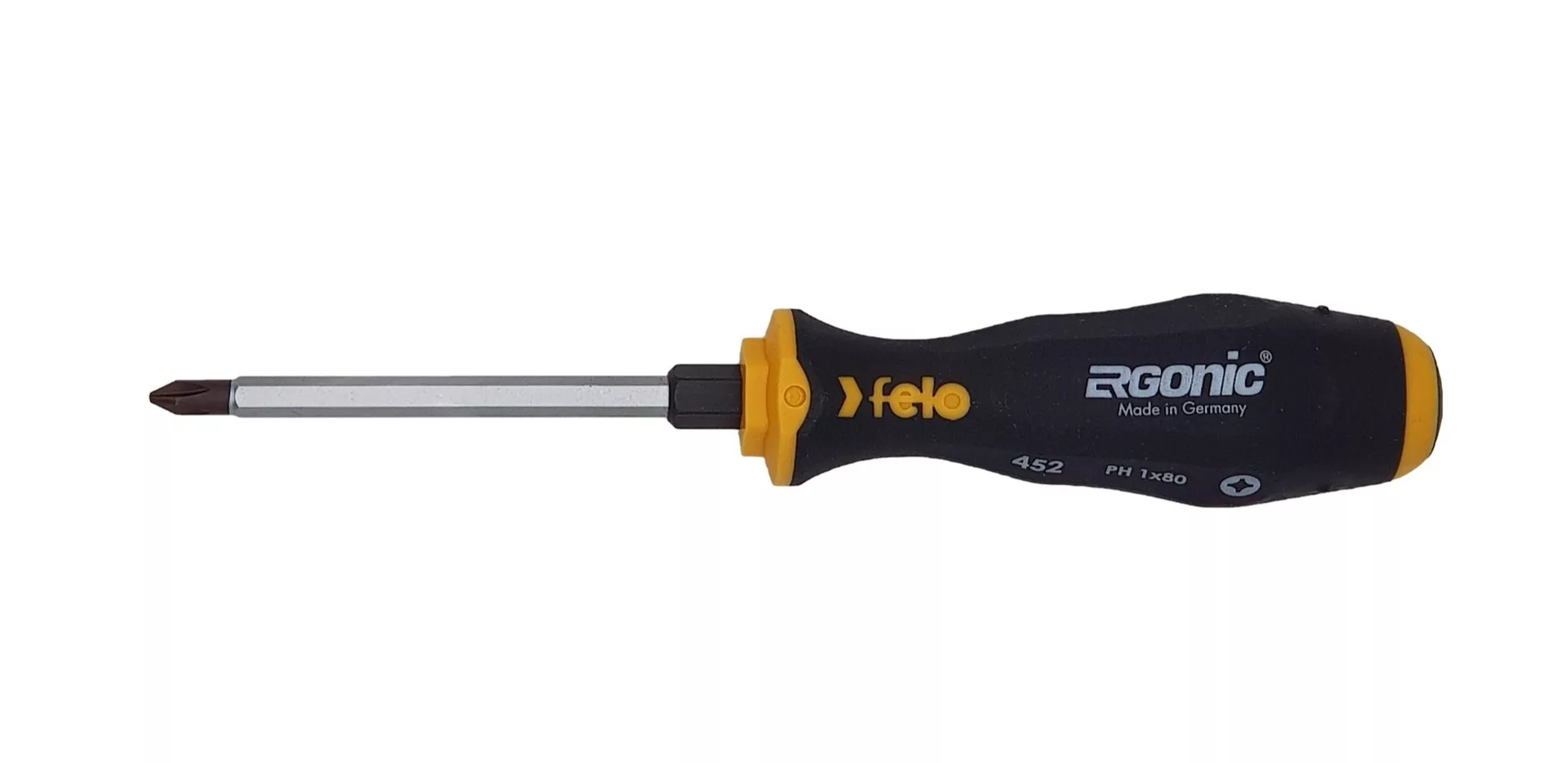 Отвертка Ergonic крестовая ударная PH 1X80 FELO 45210240