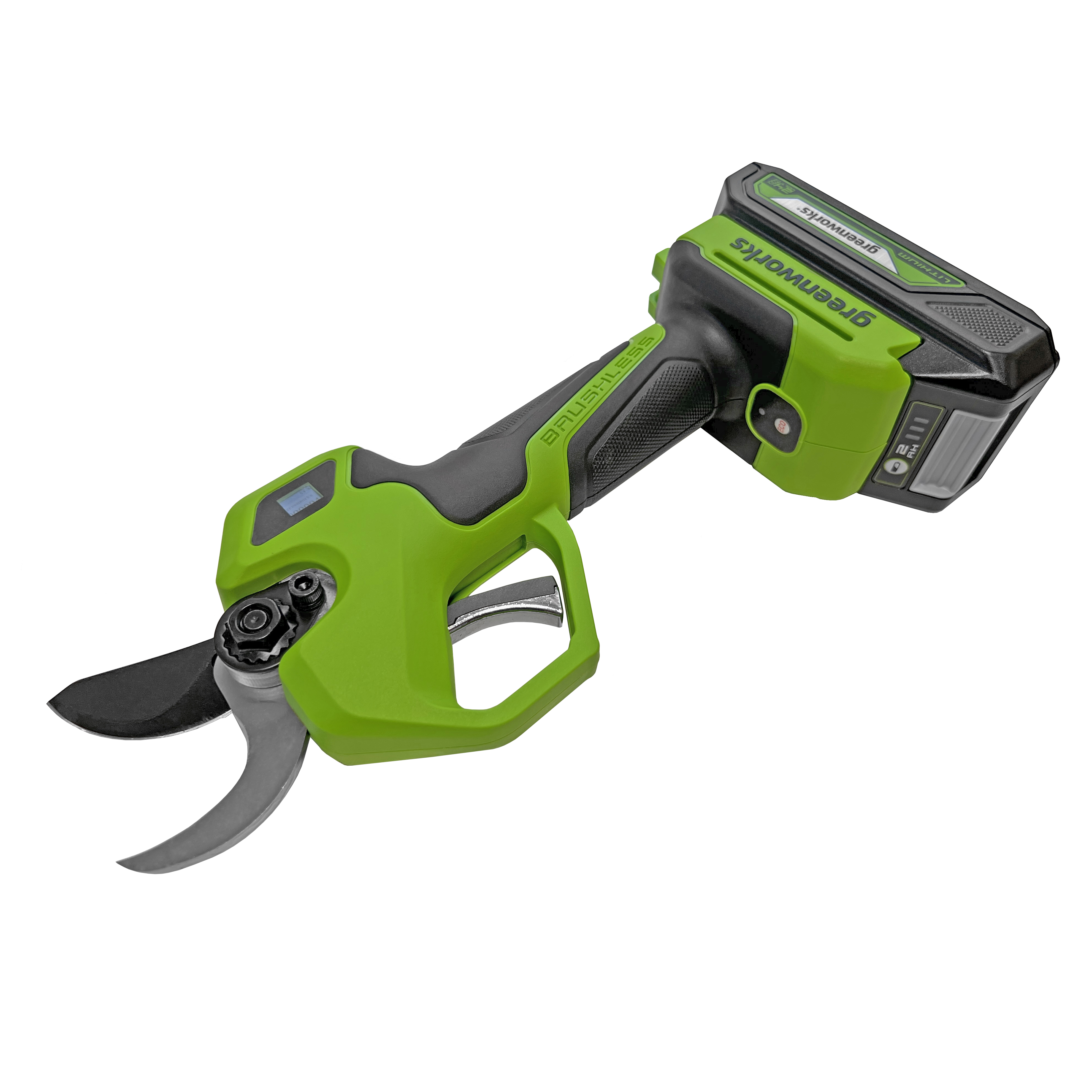 Секатор 32 мм аккумуляторный Greenworks 24V PR24320, бесщеточный, без АКБ и ЗУ