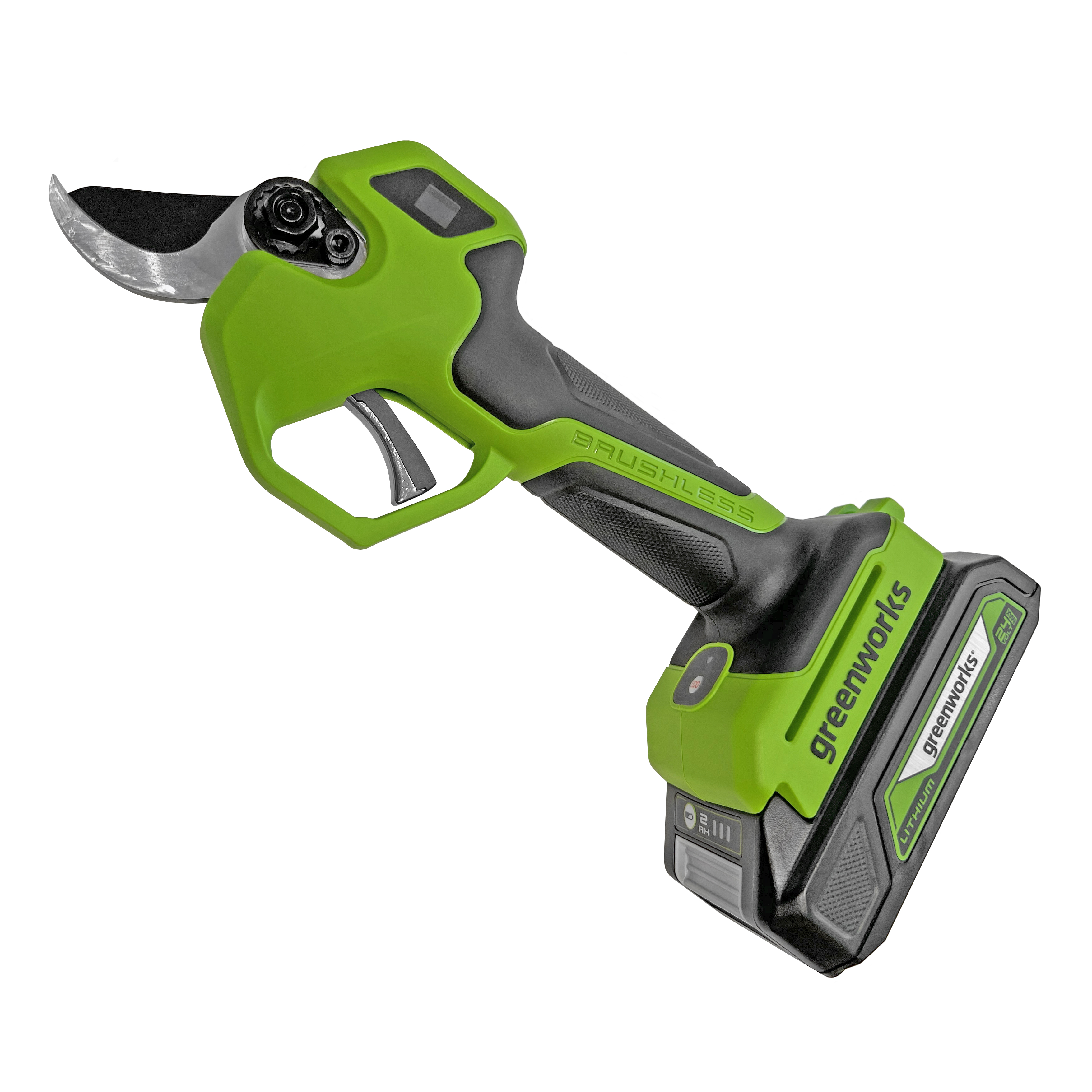 Секатор 32 мм аккумуляторный Greenworks 24V PR24320, бесщеточный, без АКБ и ЗУ