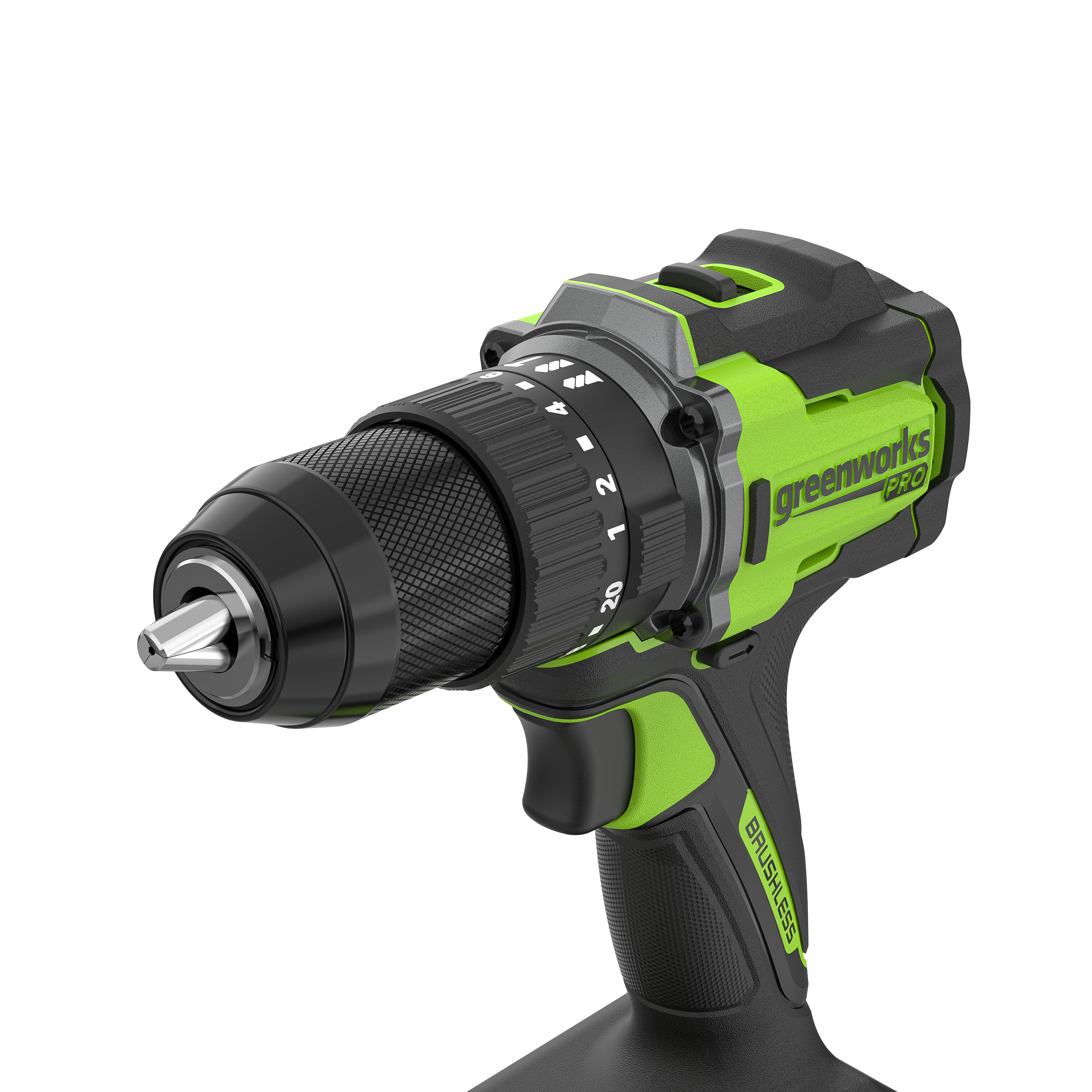 Дрель-шуруповёрт ударная 30/60 Нм аккумуляторная Greenworks 24V HD560, бесщёточная, без АКБ и ЗУ