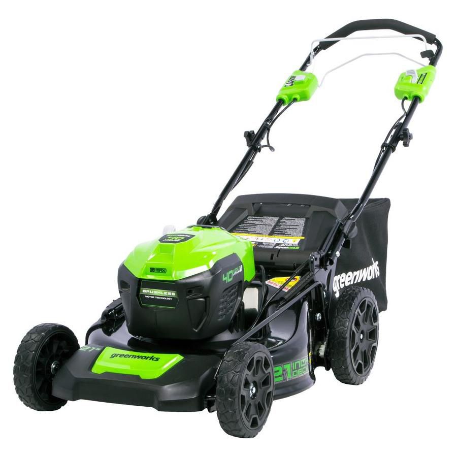 Газонокосилка аккумуляторная самоходная Greenworks 46 см 40V GD40LM46SP, бесщёточная, без АКБ и ЗУ