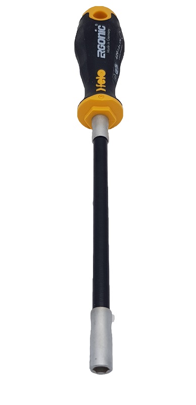 Отвёртка серия 429 Ergonic M-TEC с гибким стержнем под гайку 7х170 FELO 429 070 40