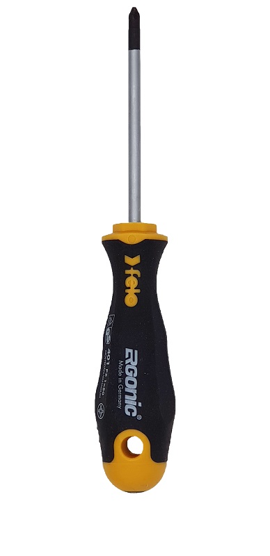 Отвёртка серия 401 Ergonic, PZ1х80х4,5 FELO 401 102 10