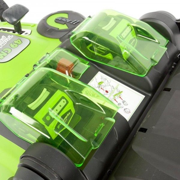 Газонокосилка аккумуляторная Greenworks 49 см 40V G40LM49DB TwinForce 2500207, без АКБ и ЗУ
