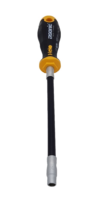 Отвёртка серия 429 Ergonic, гибкая под биты 1/4" FELO 429 635 40