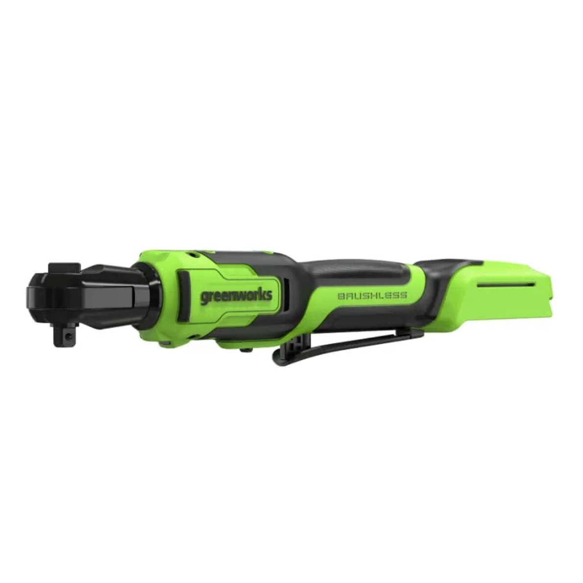 Гайковёрт-трещотка удлиненная, редуктор 70 мм, аккумуляторная Greenworks 24V GD24RW 3804007, бесщеточная, без АКБ и ЗУ, в сумке
