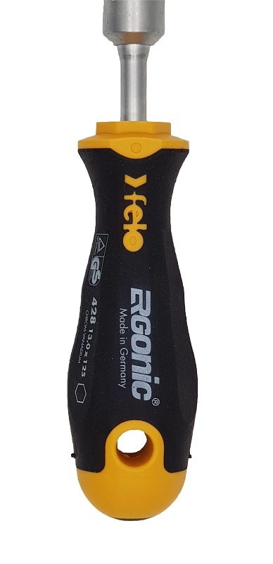 Отвёртка серия 428 Ergonic M-TEC, торцевой ключ 13х125 FELO 428 130 30