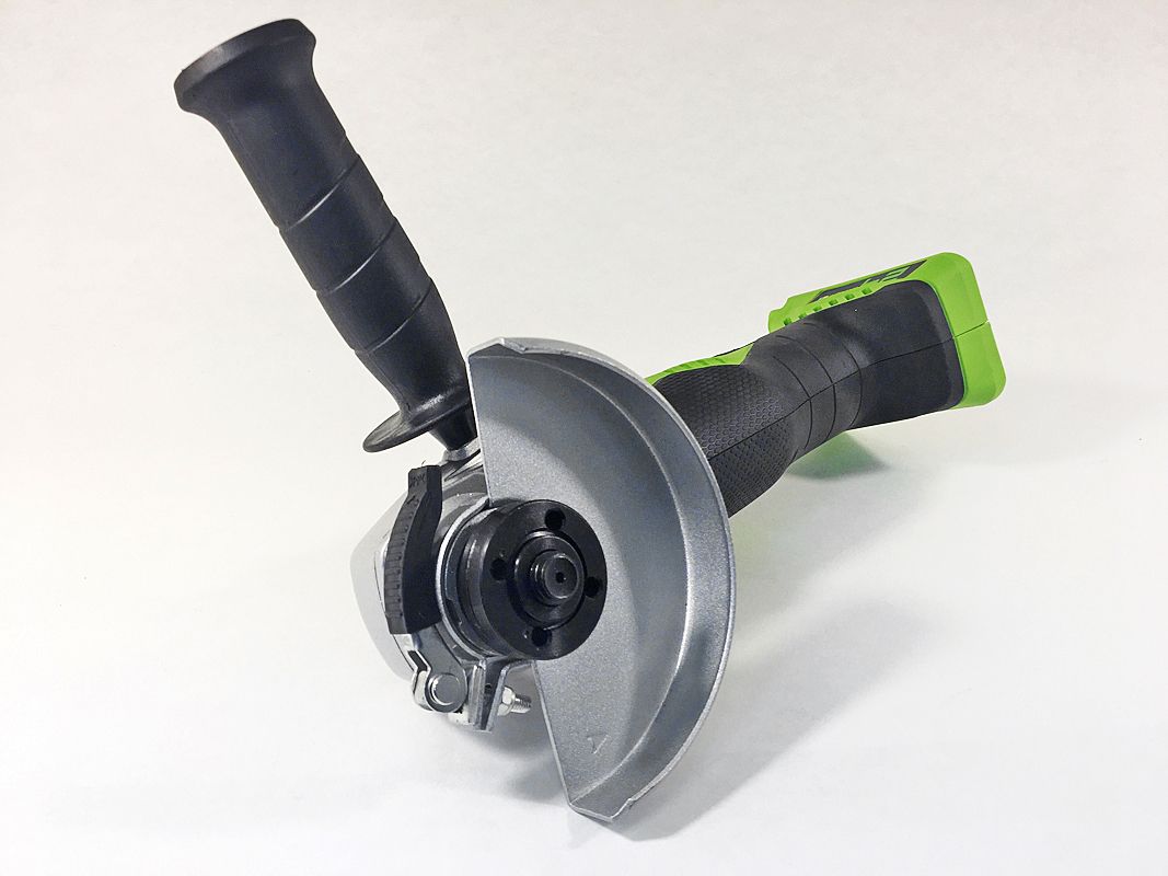 Угловая шлифмашинка болгарка аккумуляторная Greenworks 24V G24AG