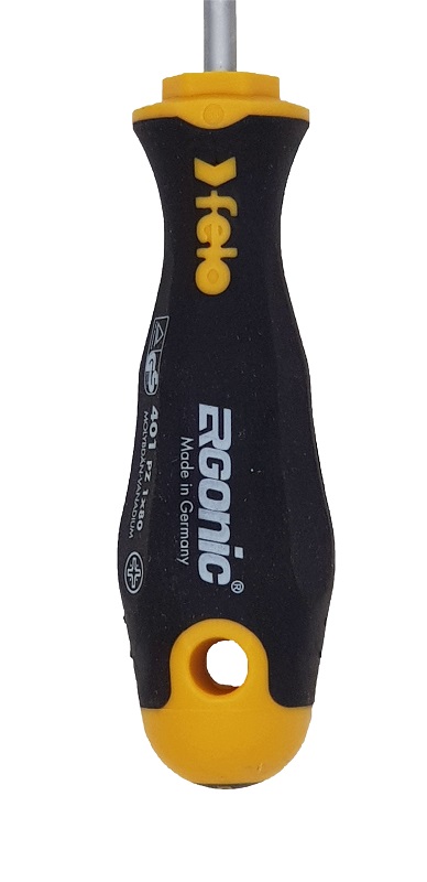 Отвёртка серия 401 Ergonic, PZ1х80х4,5 FELO 401 102 10