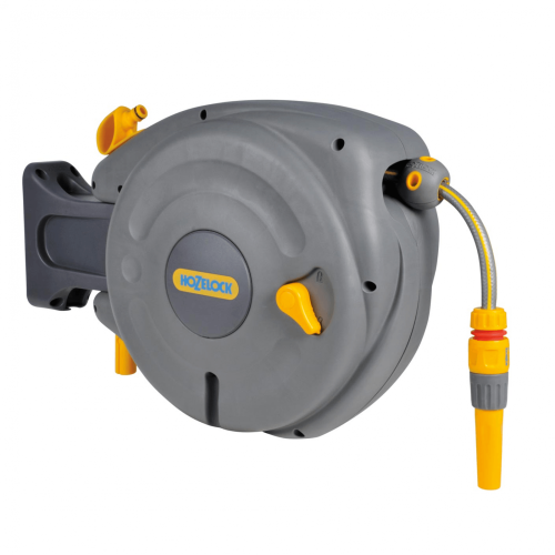 Катушка авто hozelock 2485 pro со шлангом 1/2 10 м, коннекторами и наконечником для шланга
