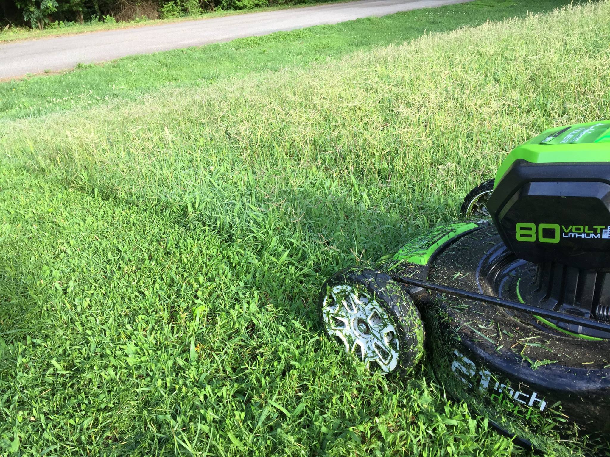 Газонокосилка аккумуляторная Greenworks 51 см 80V GD80LM51, бесщёточная, без АКБ и ЗУ