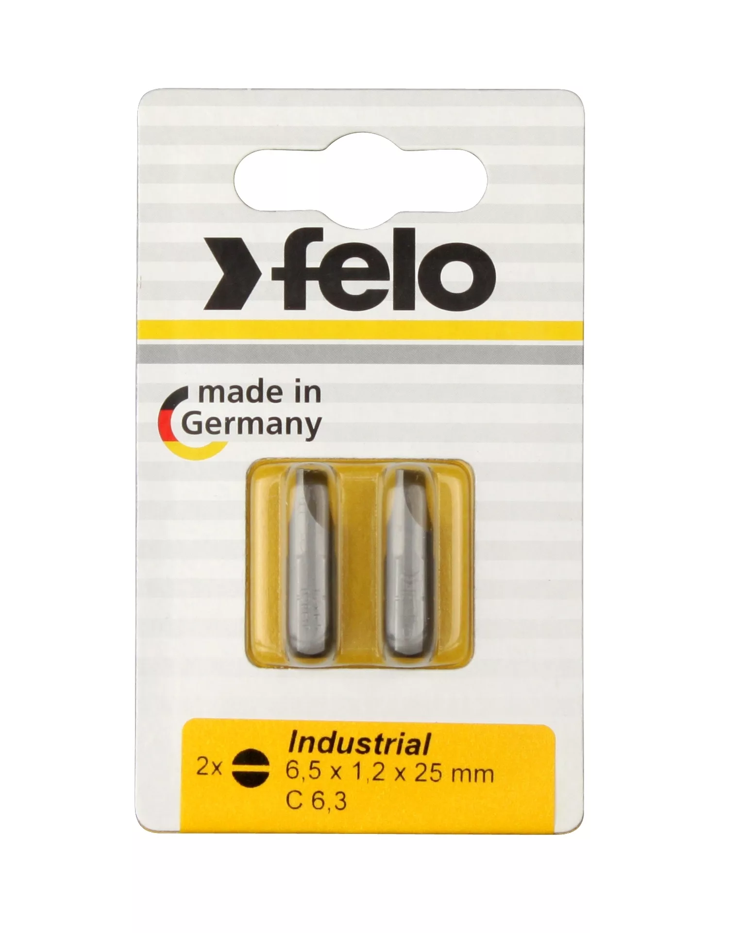 Биты SL6,5x1,2х25, С 6,3, 2 шт. FELO 020 610 36