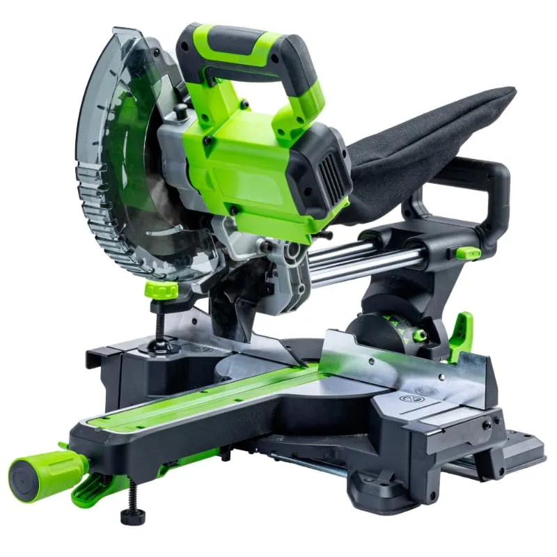 Пила торцовочная 216x30 мм с протяжкой аккумуляторная Greenworks 24V GD24MS216 1501707, бесщеточная, без АКБ и ЗУ