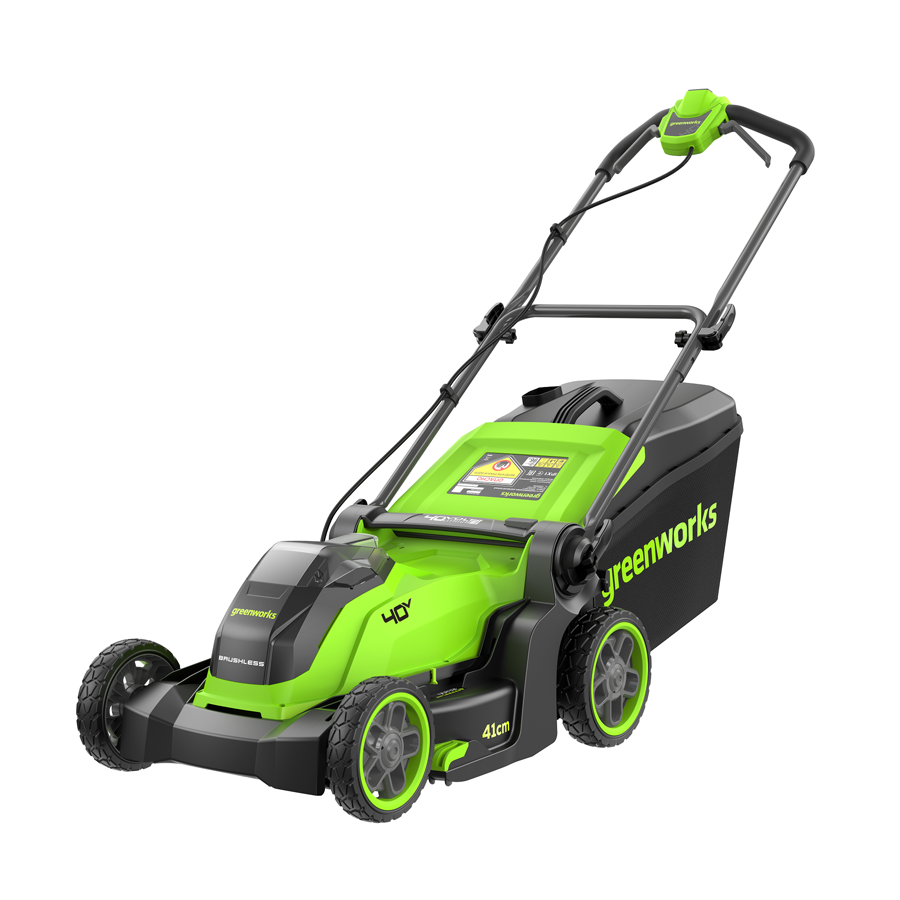 Газонокосилка аккумуляторная Greenworks 41 см 40V GD40LM411 2521007, бесщёточная, без АКБ и ЗУ