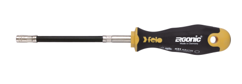 Отвёртка серия 429 Ergonic M-TEC с гибким стержнем под гайку 10х170 FELO 429 100 40