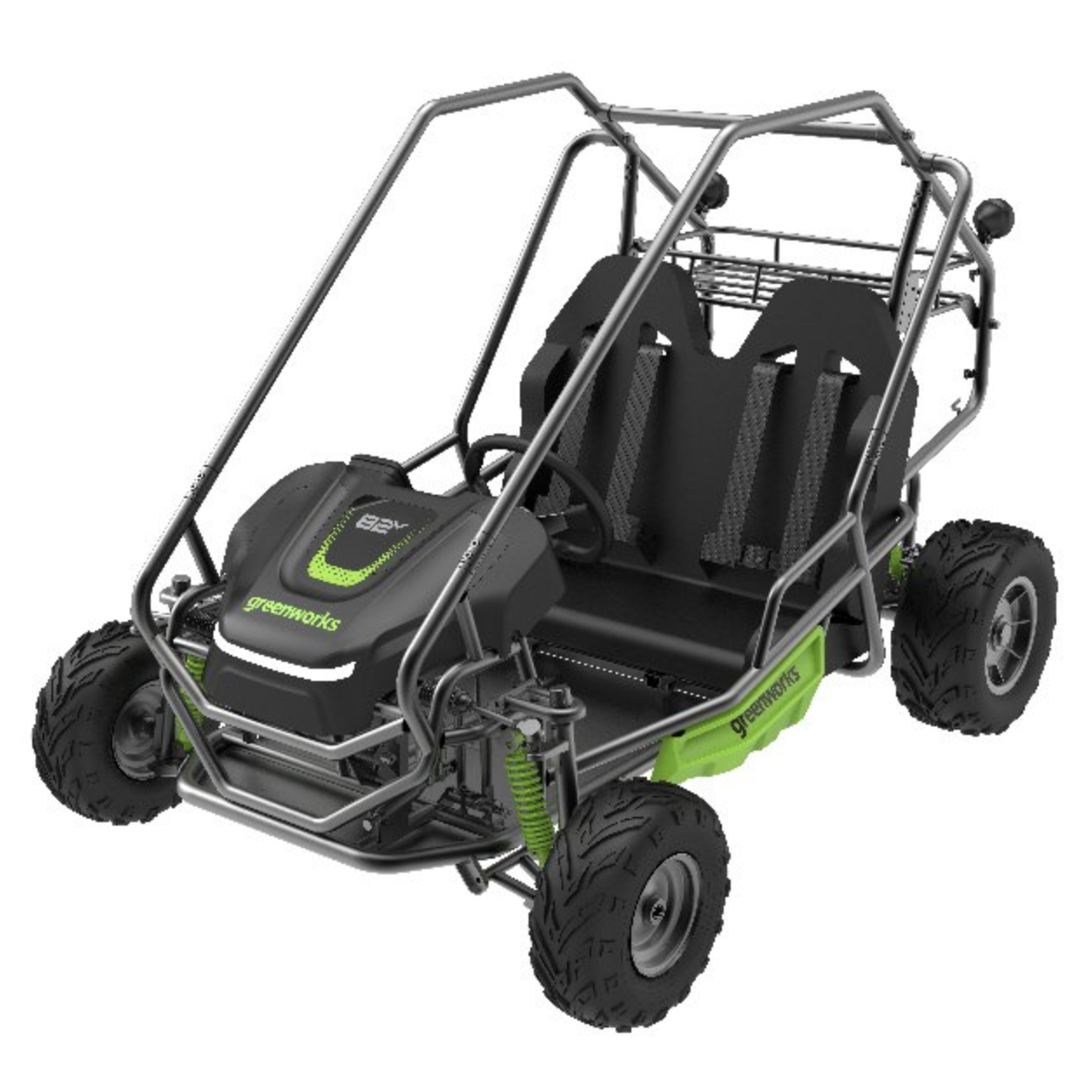 Двухместный подростковый багги аккумуляторный Greenworks 82V GK52400
