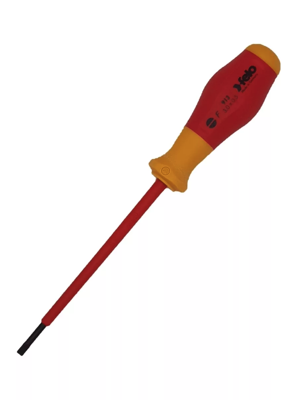 Отвертка диэлектрическая шлицевая SL3,0x0,5x100 Felo 91303090