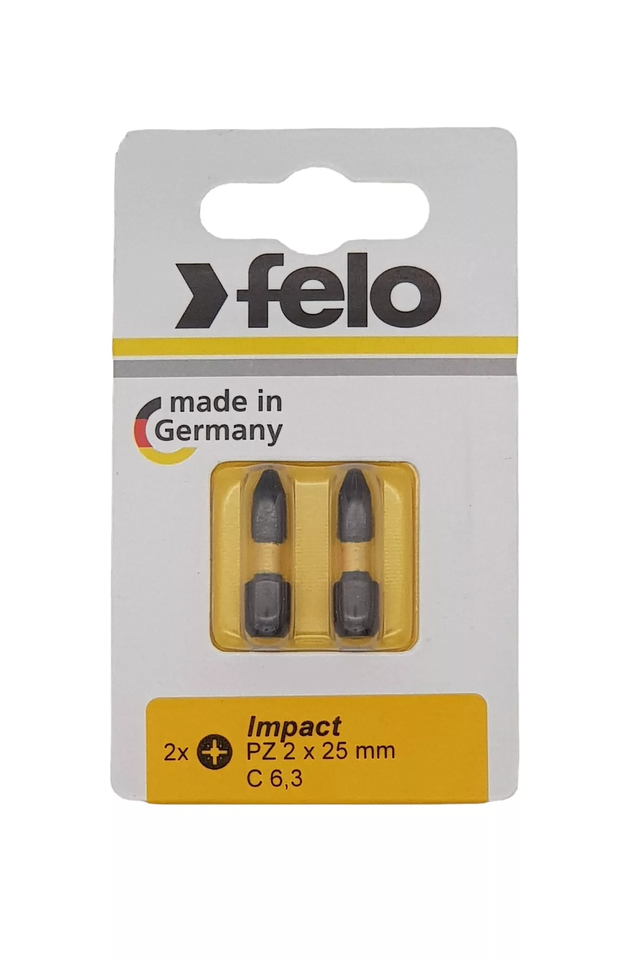 Бита крестовая ударная серия Impact PZ 2X25, 2 шт FELO 021 022 41