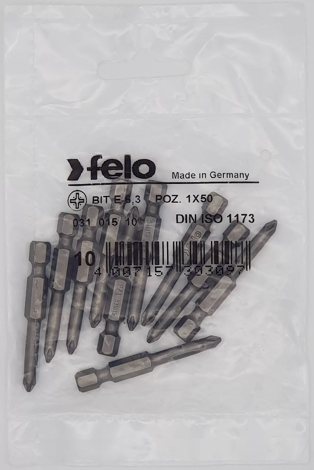 Бит Е 6,3, PZ1х50, серия 031 FELO 031 015 10