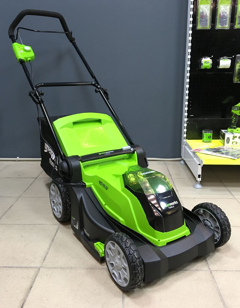 Газонокосилка аккумуляторная Greenworks 40 см 40V G40LM40, без АКБ и ЗУ