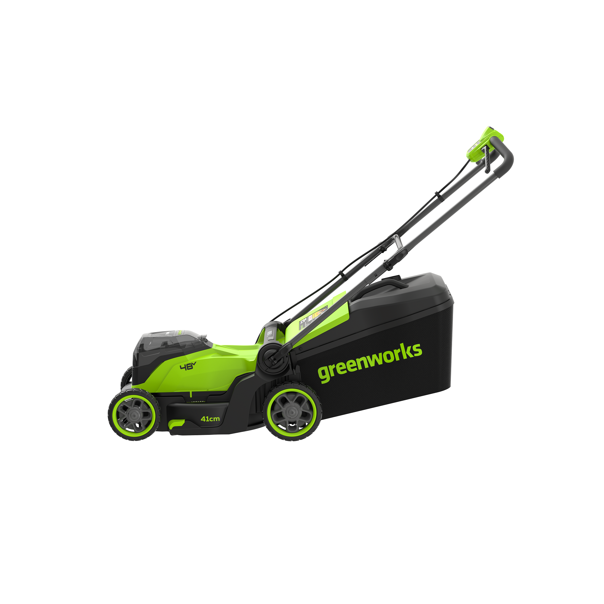 Газонокосилка аккумуляторная 41 см Greenworks 2х24V (48V) GD24X2LM411 2520907, бесщеточная, без АКБ и ЗУ