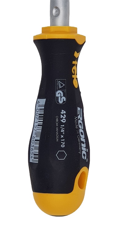 Отвёртка серия 429 Ergonic, гибкая под биты 1/4" FELO 429 635 40