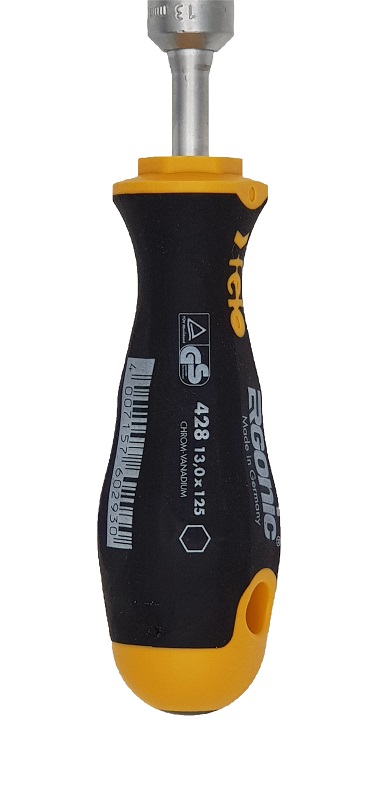 Отвёртка серия 428 Ergonic M-TEC, торцевой ключ 13х125 FELO 428 130 30