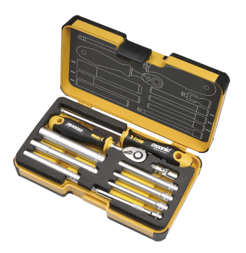 Инструм. набор "FELO R-GO M-TEC", 10 предм., серия 057 FELO 057 810 06