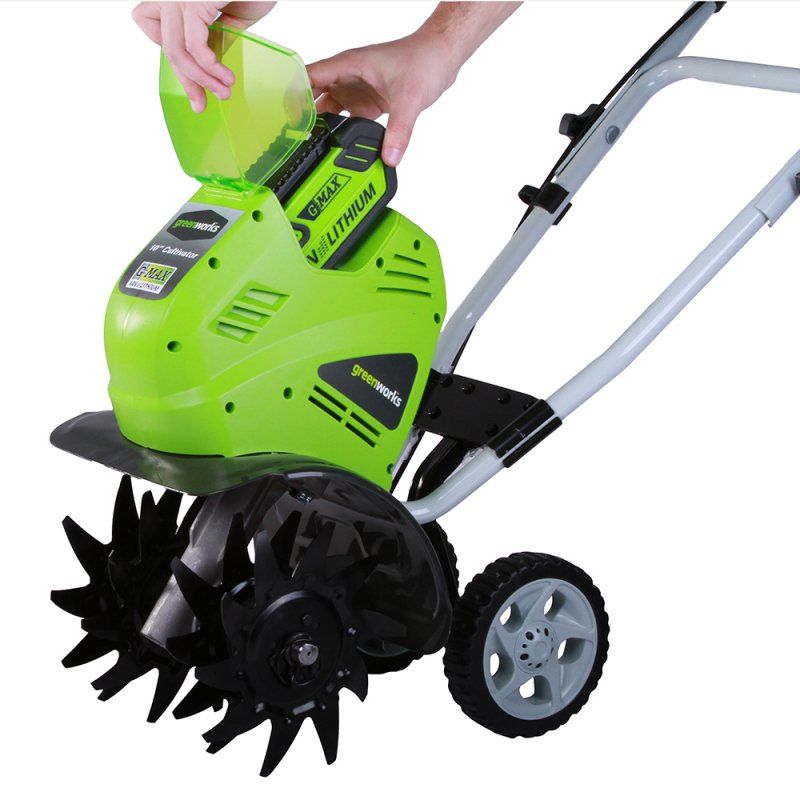 Культиватор аккумуляторный Greenworks 40V G40TL 27087, без АКБ и ЗУ