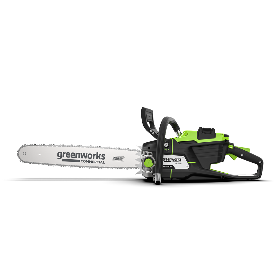 Пила цепная 46 см (3,6 кВт) аккумуляторная Greenworks 82V OCS600 2009607, бесщёточная, без АКБ и ЗУ
