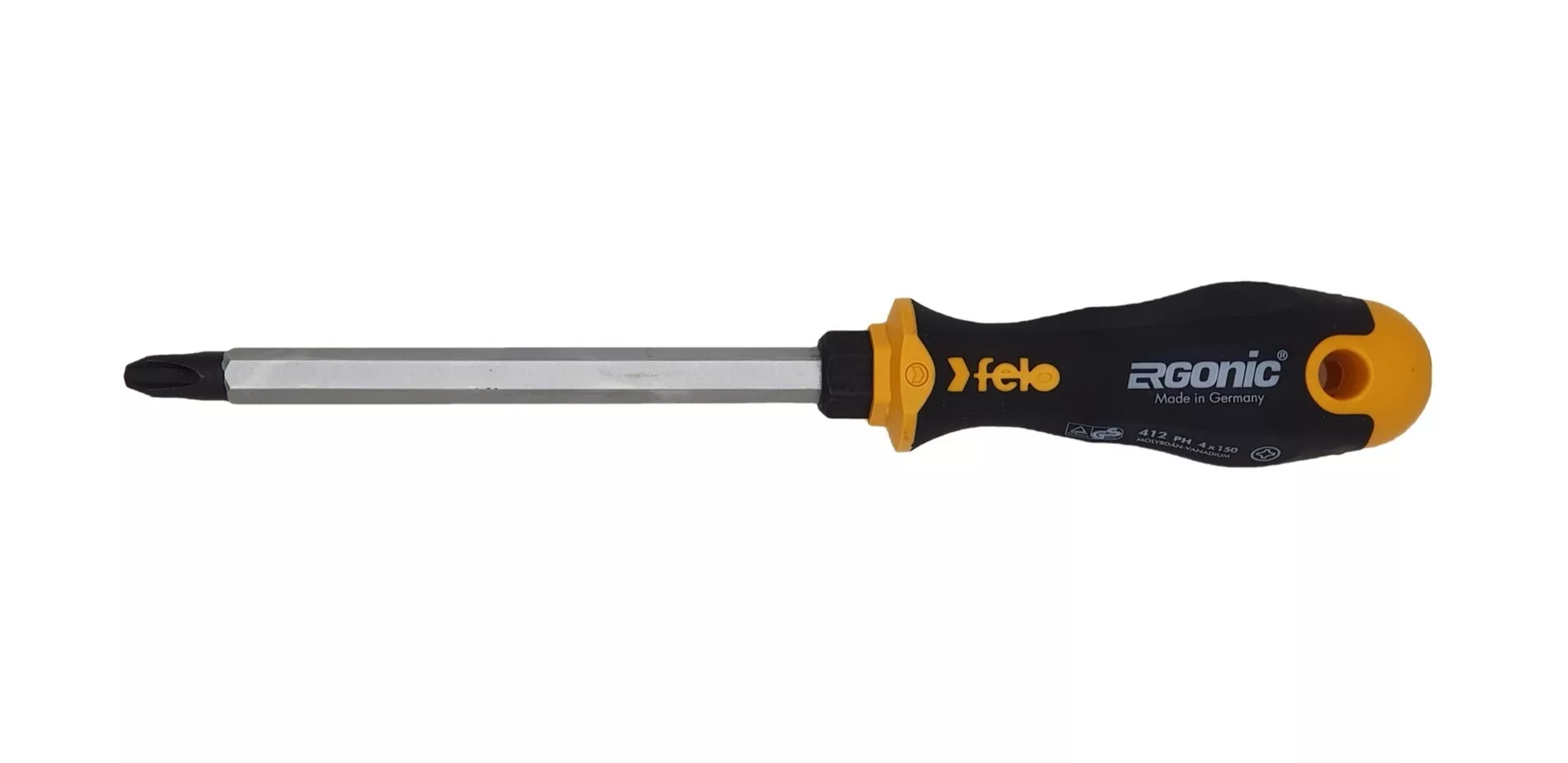 Отвертка крестовая с шестигранным лезвием Ergonic PH 4X150 FELO 41240540