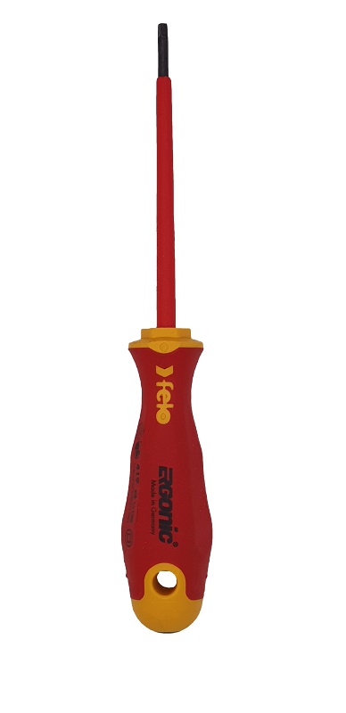 Отвёртка ERGONIC диэлектр., серия 419, SQ 1 FELO 419 100 90