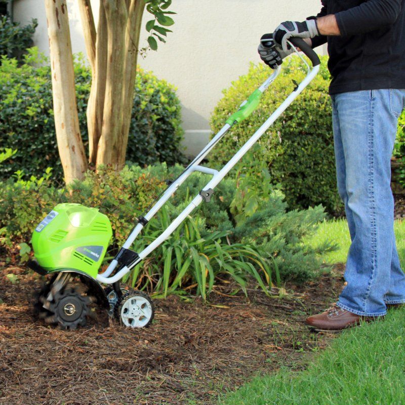 Культиватор аккумуляторный Greenworks 40V G40TL 27087, без АКБ и ЗУ
