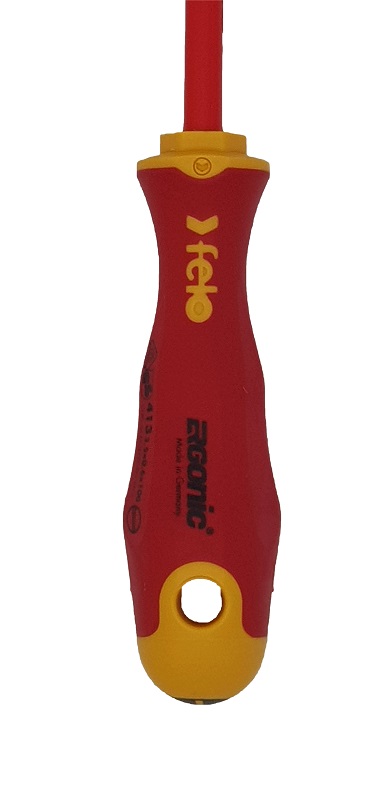 Отвёртка ERGONIC диэлектр., серия 413, SL 3,5х0,6х100 FELO 413 035 90