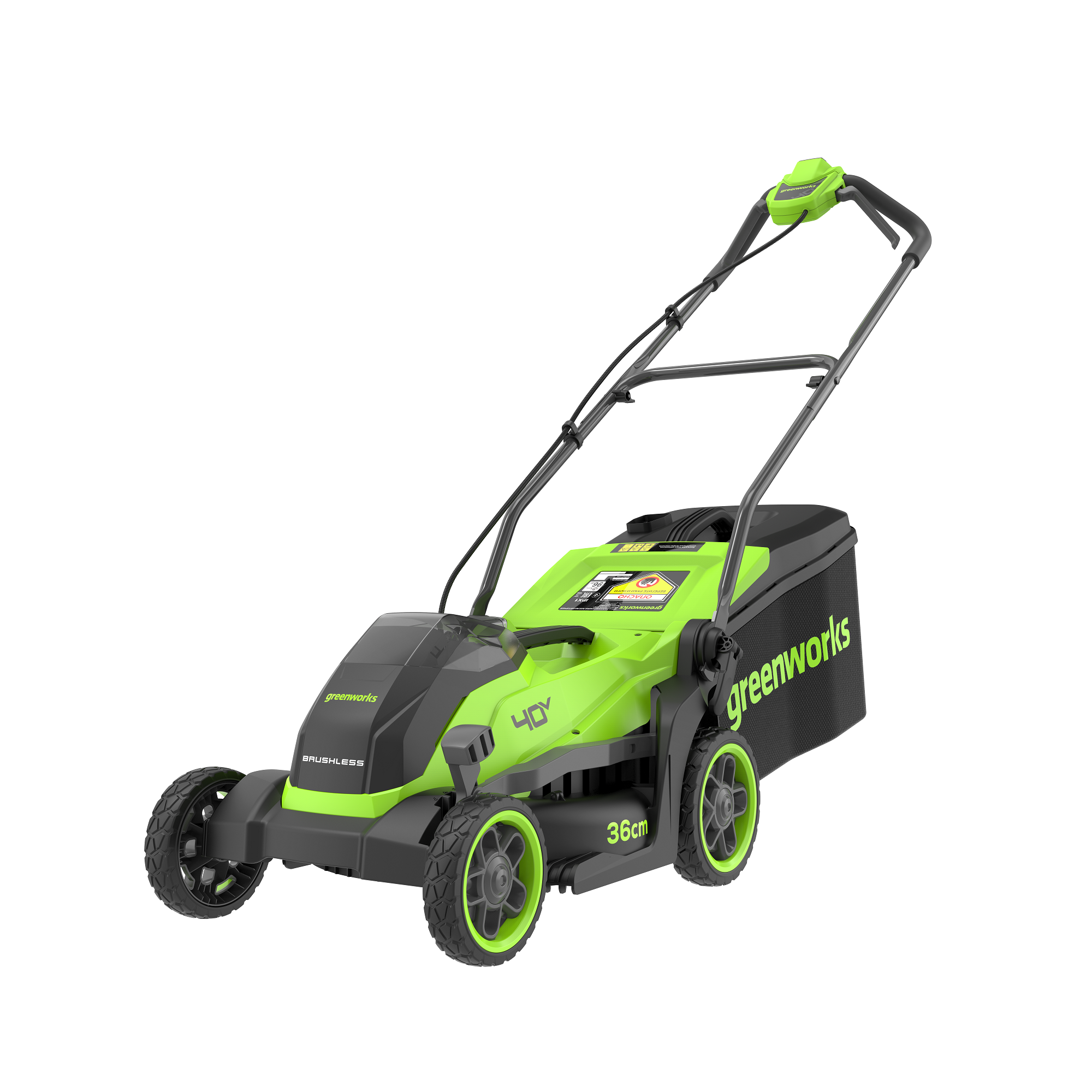 Газонокосилка аккумуляторная Greenworks 36 см 40V GD40LM361 2520807, бесщёточная, без АКБ и ЗУ