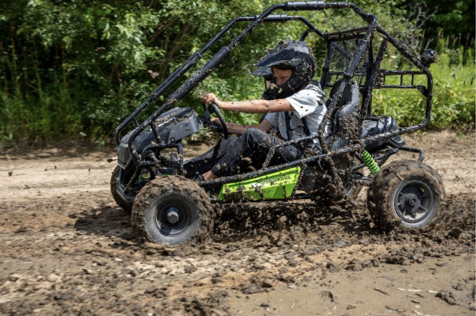 Двухместный подростковый багги аккумуляторный Greenworks 82V GK52400