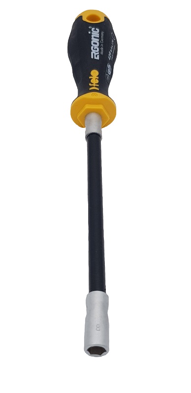 Отвёртка серия 429 Ergonic M-TEC с гибким стержнем под гайку 8х170 FELO 429 080 40