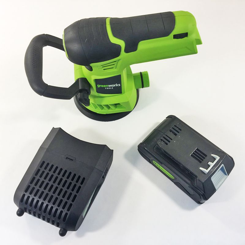 Шлифмашинка эксцентриковая аккумуляторная Greenworks 24V G24ROS, без АКБ и ЗУ