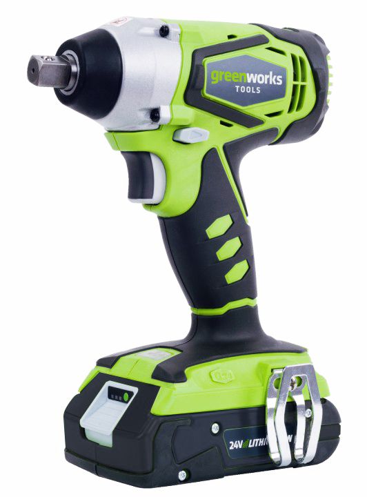 Гайковёрт импульсный аккумуляторный Greenworks 24V G24IW