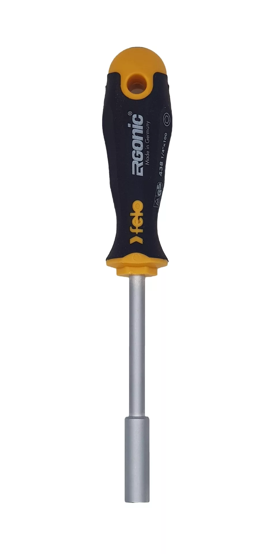 Отвёртка серия 438 Ergonic, под биты 1/4"х100 FELO 438 125 40